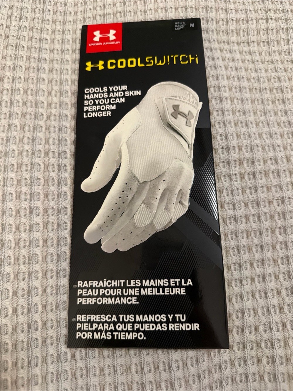 Under Armour CoolSwitch Men’s Golf Glove in White